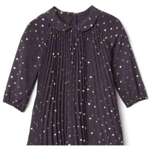 GAP Other - Matelic gold heart dress